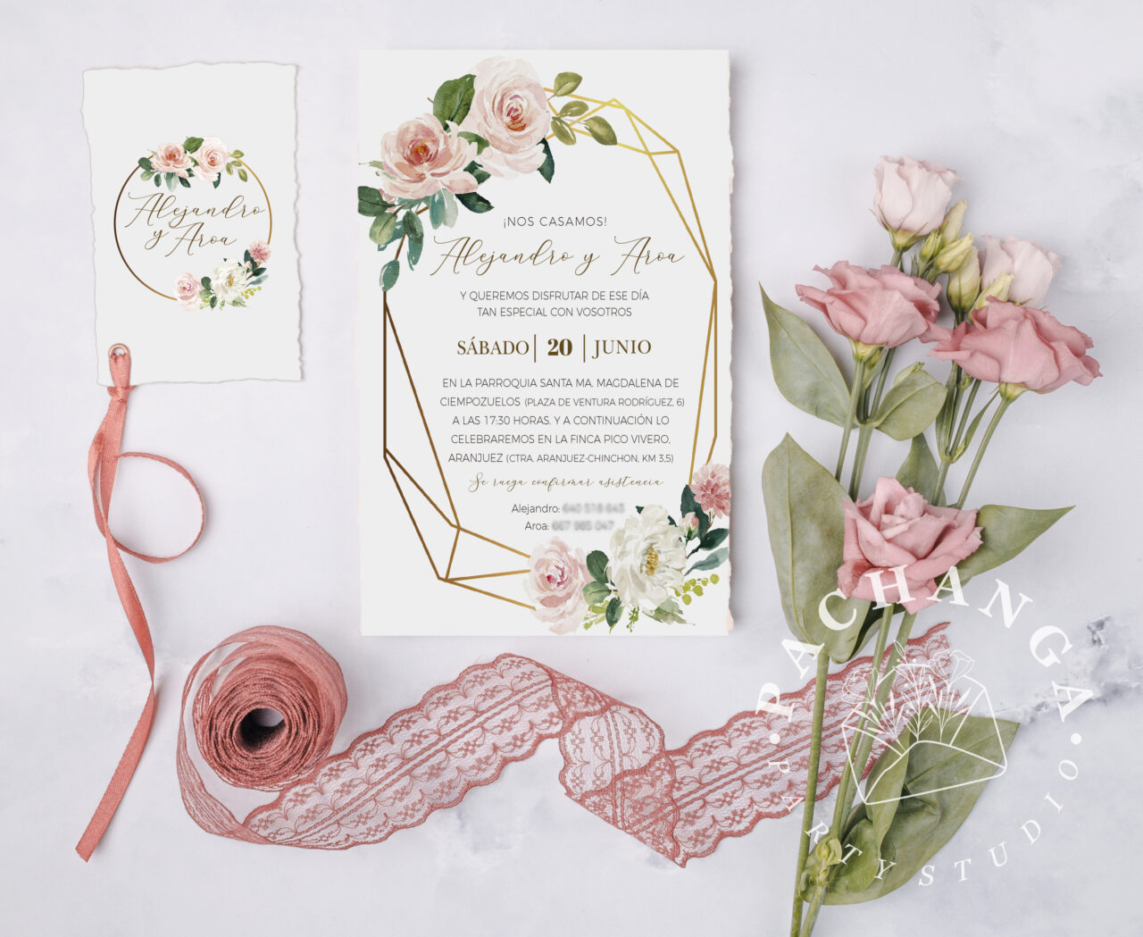 Invitación de boda Fiorella