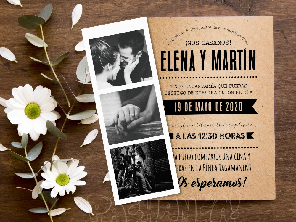 Invitación Astilbe: Diseños únicos para bodas inolvidables