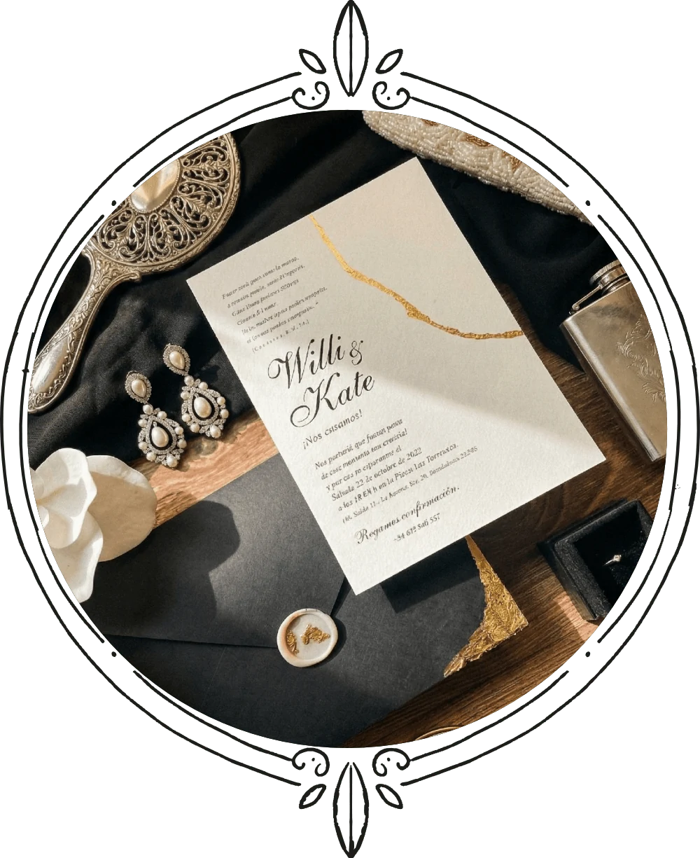 Papelería de boda personalizada de Pachanga Party Studio