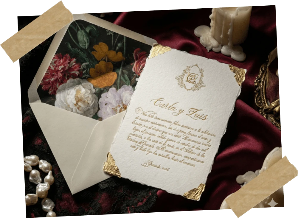 Diseño bespoke de papelería personalizada