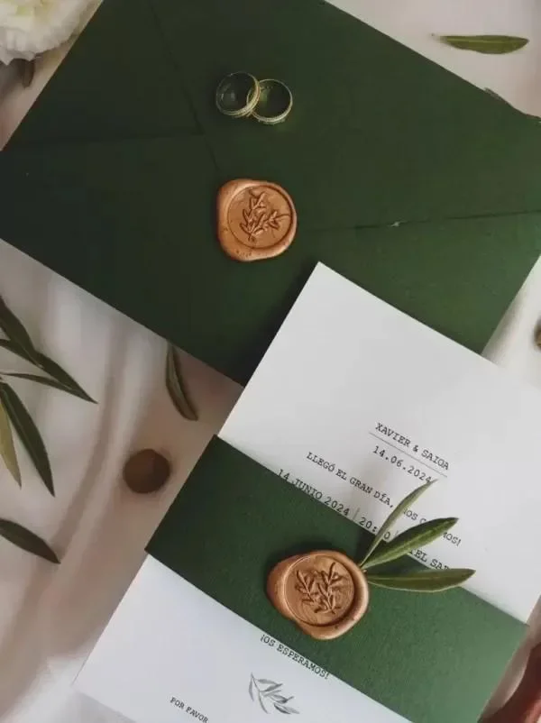 Olive: Invitación de boda atemporal y elegante