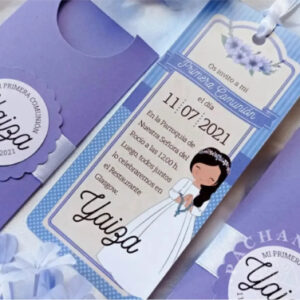 Marcapaginas - Invitación de Comunión