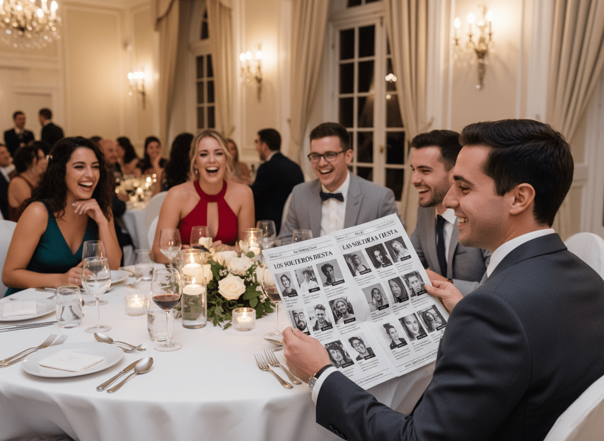 Diseño editorial del periódico de boda personalizado