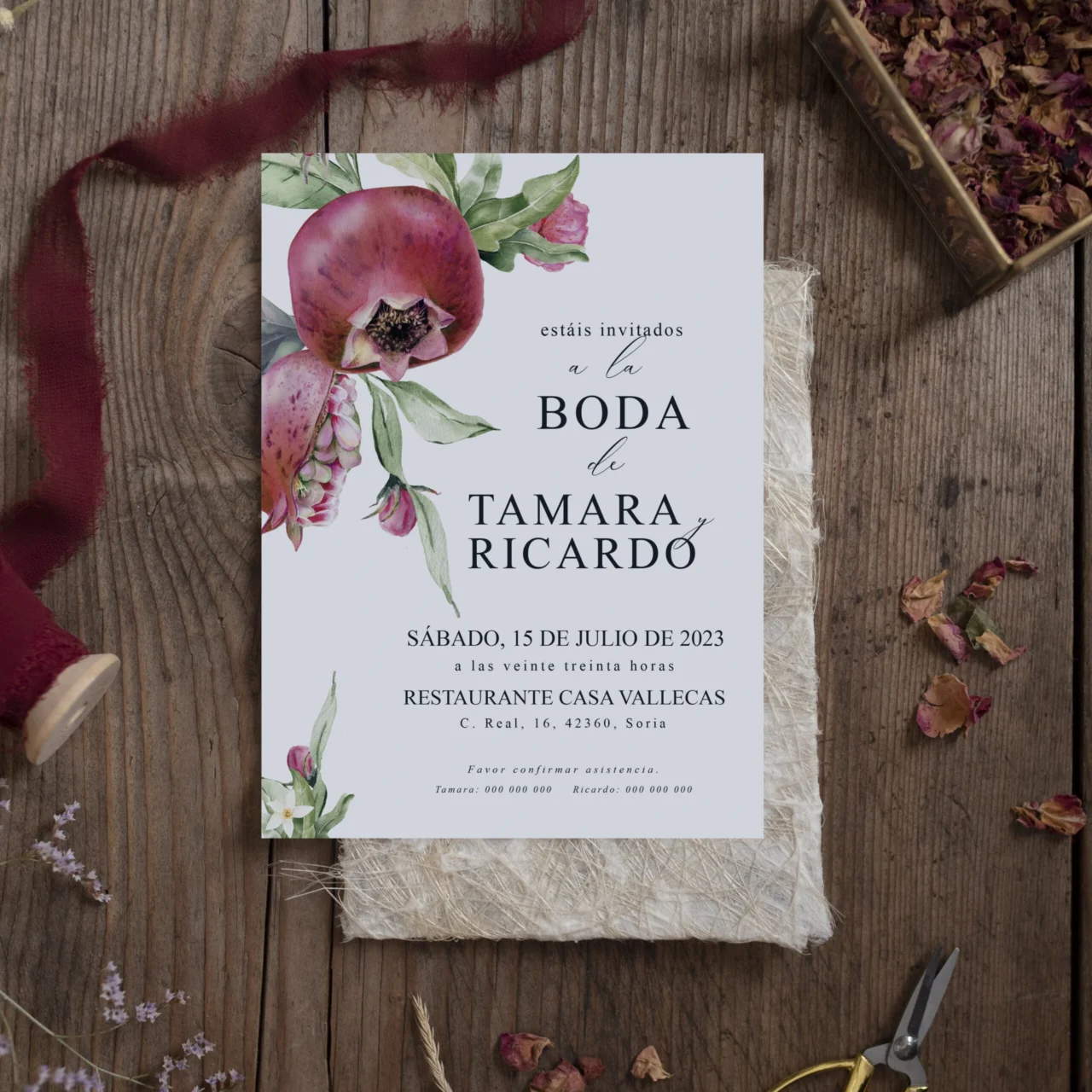 Invitación de boda Sweet Granada